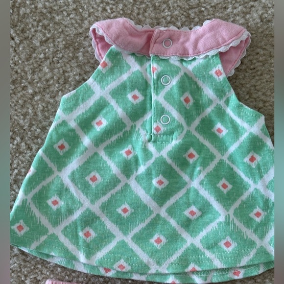 LOT 0-3 Mos. Baby Girl Dresses with bottoms - Picture 9 of 9